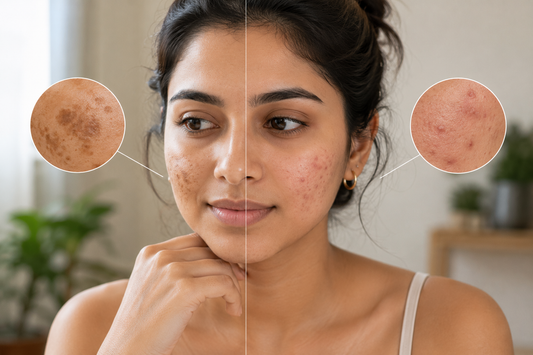 Difference Between Dark Spots and Acne Marks on Face