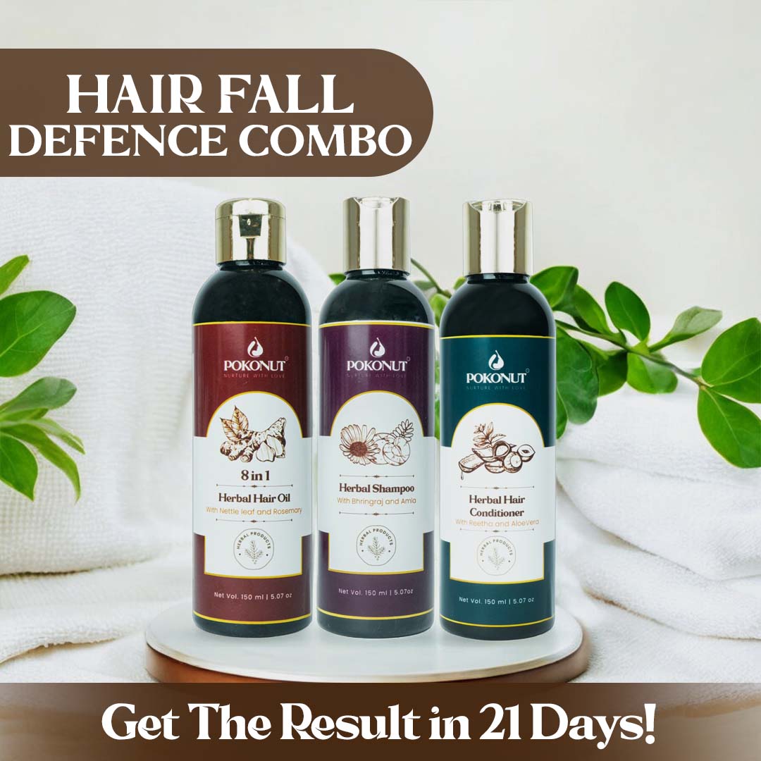 Herbal Hair care Kit (Hair oil, Shampoo, Conditioner)-150ML Each
