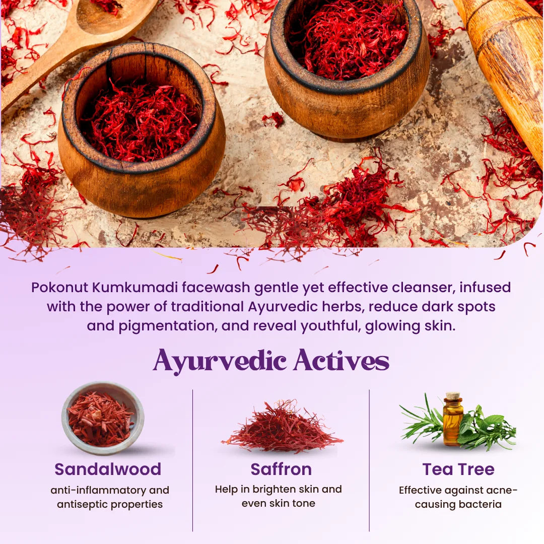 Pokonut Kumkumadi Face Wash