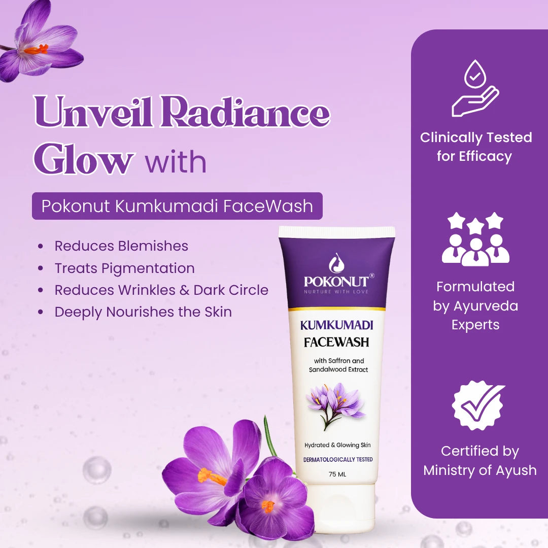 Pokonut Kumkumadi Face Wash