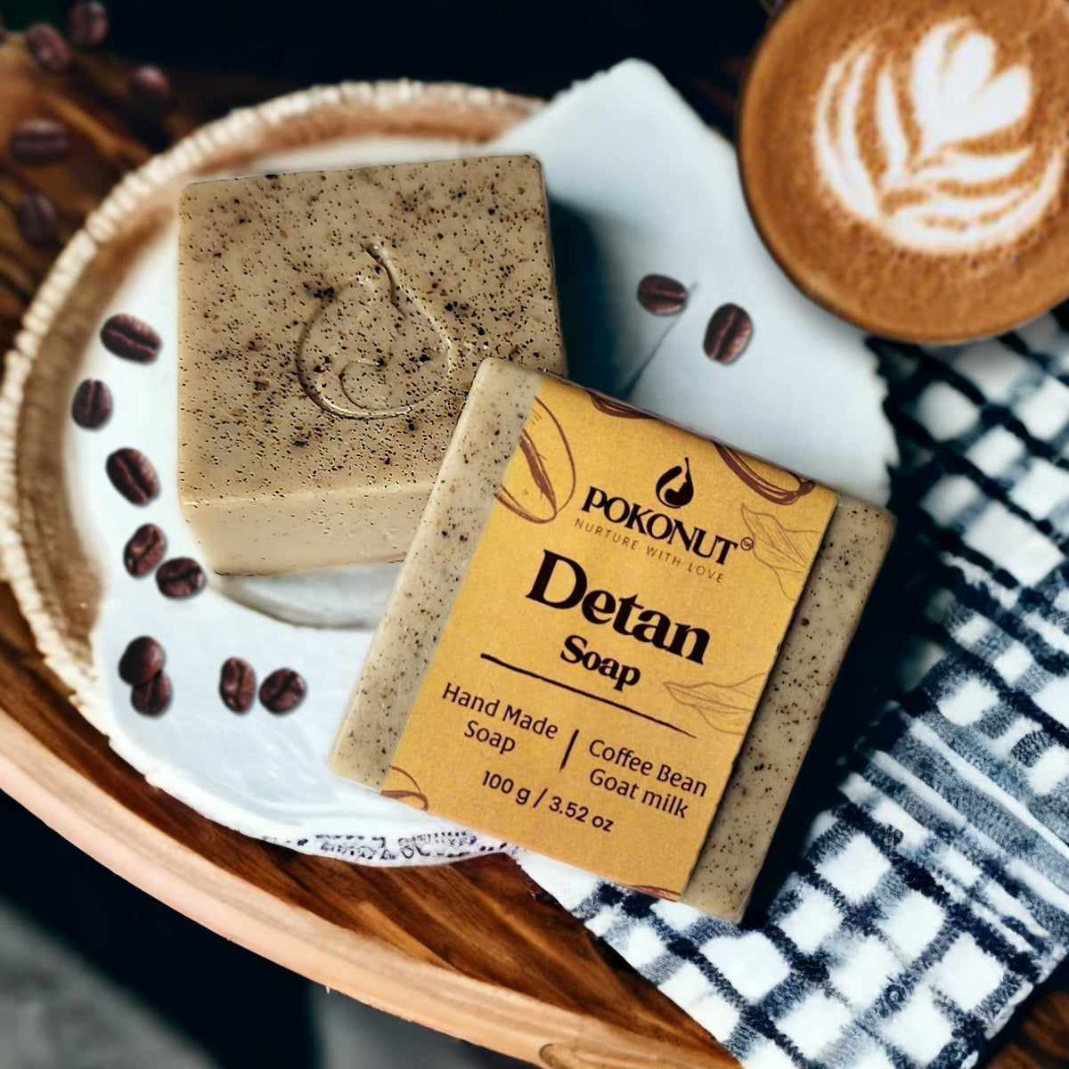 Detan soap |Coffee-goat milk |Pack of 2(100g)