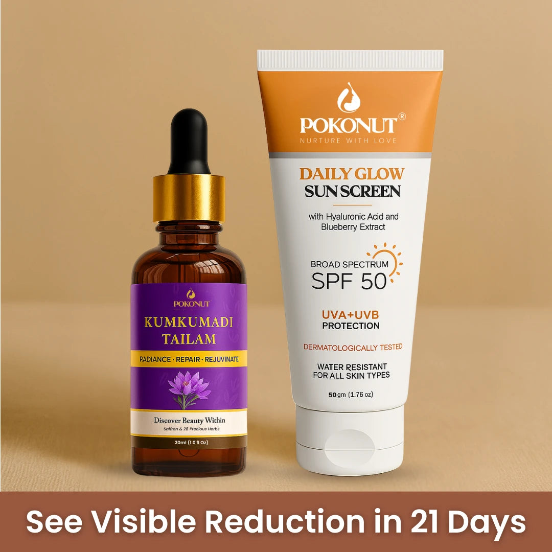 Day and Night Radiance Duo - Sunscreen and Kumkumadi Face Oil
