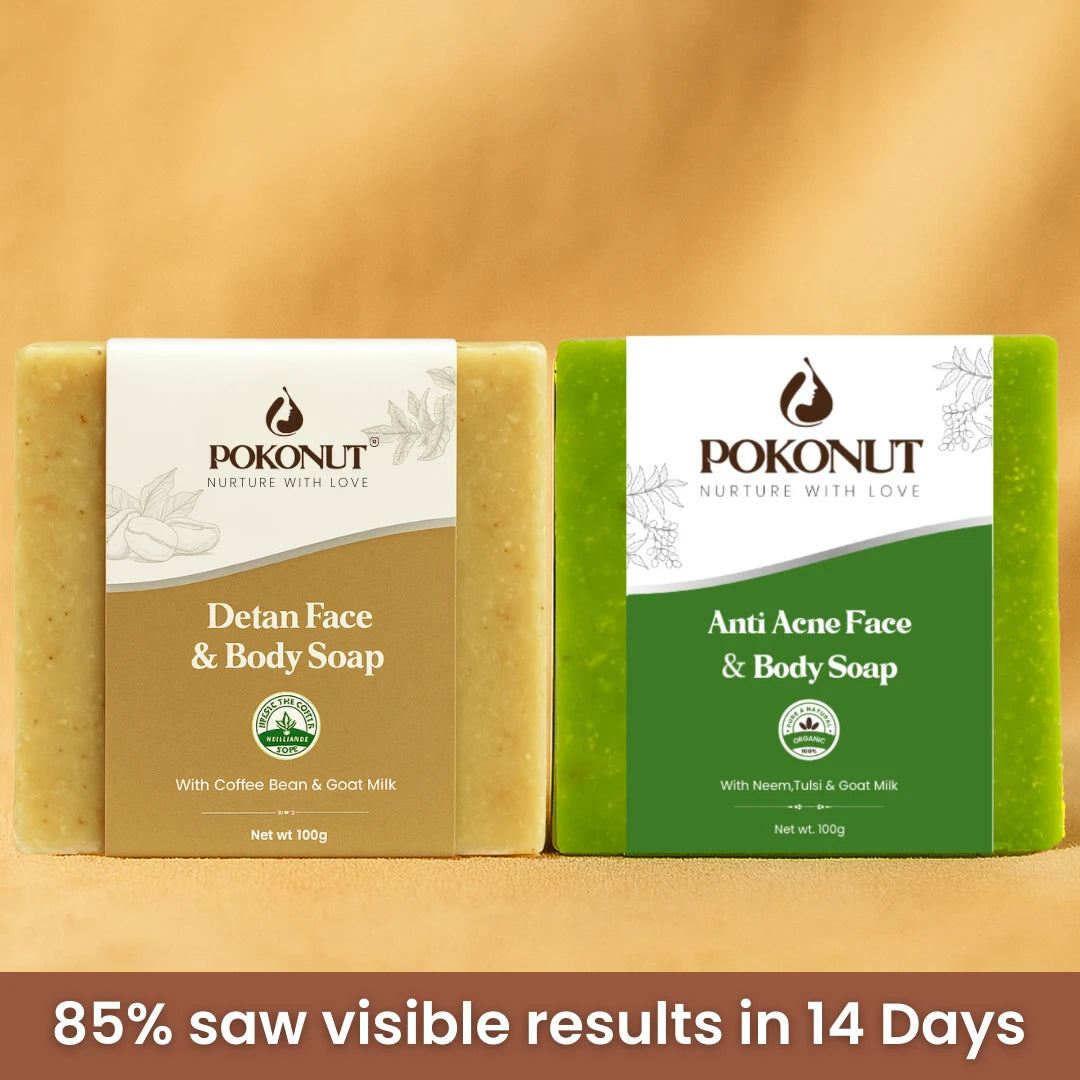 Glow and Clear Duo| Tan Removal Soap and Antiacne Combo Pack| 2 Soaps