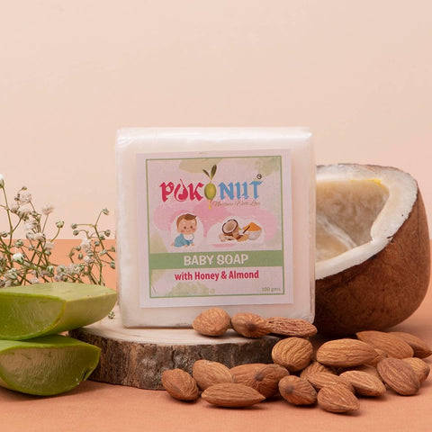 Ayurvedic Baby Bathing Bar (Pack of 1) - Pokonut