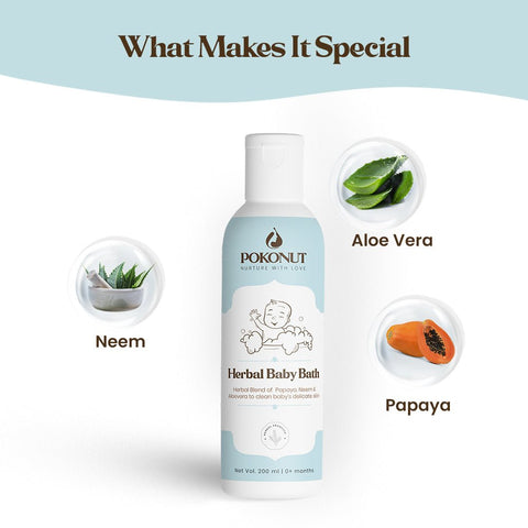 Herbal Baby Bath- 50ml - Pokonut