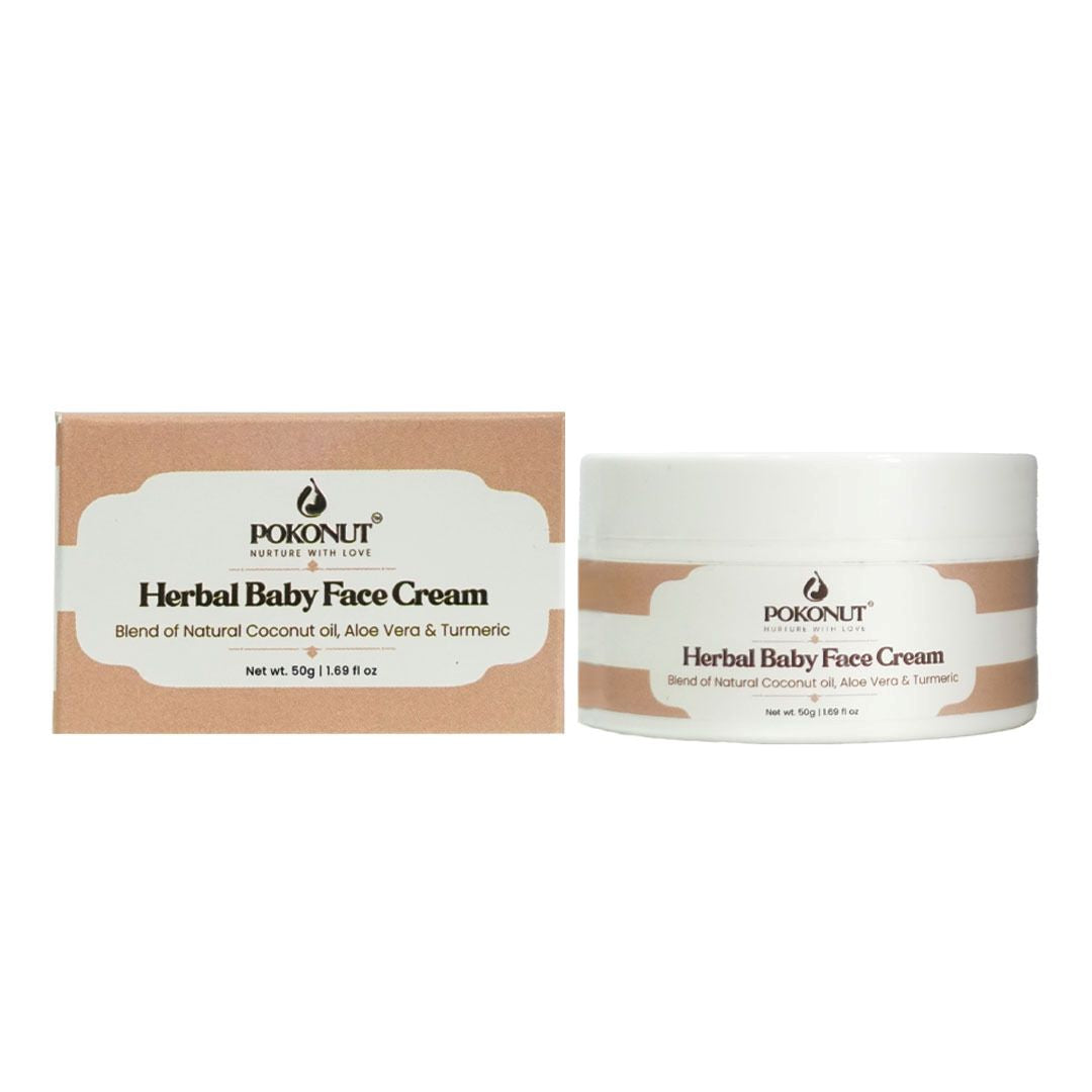 Herbal Baby Face Cream 50g - Pokonut