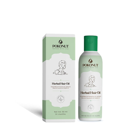 Herbal Baby Hair Oil-50ml - Pokonut