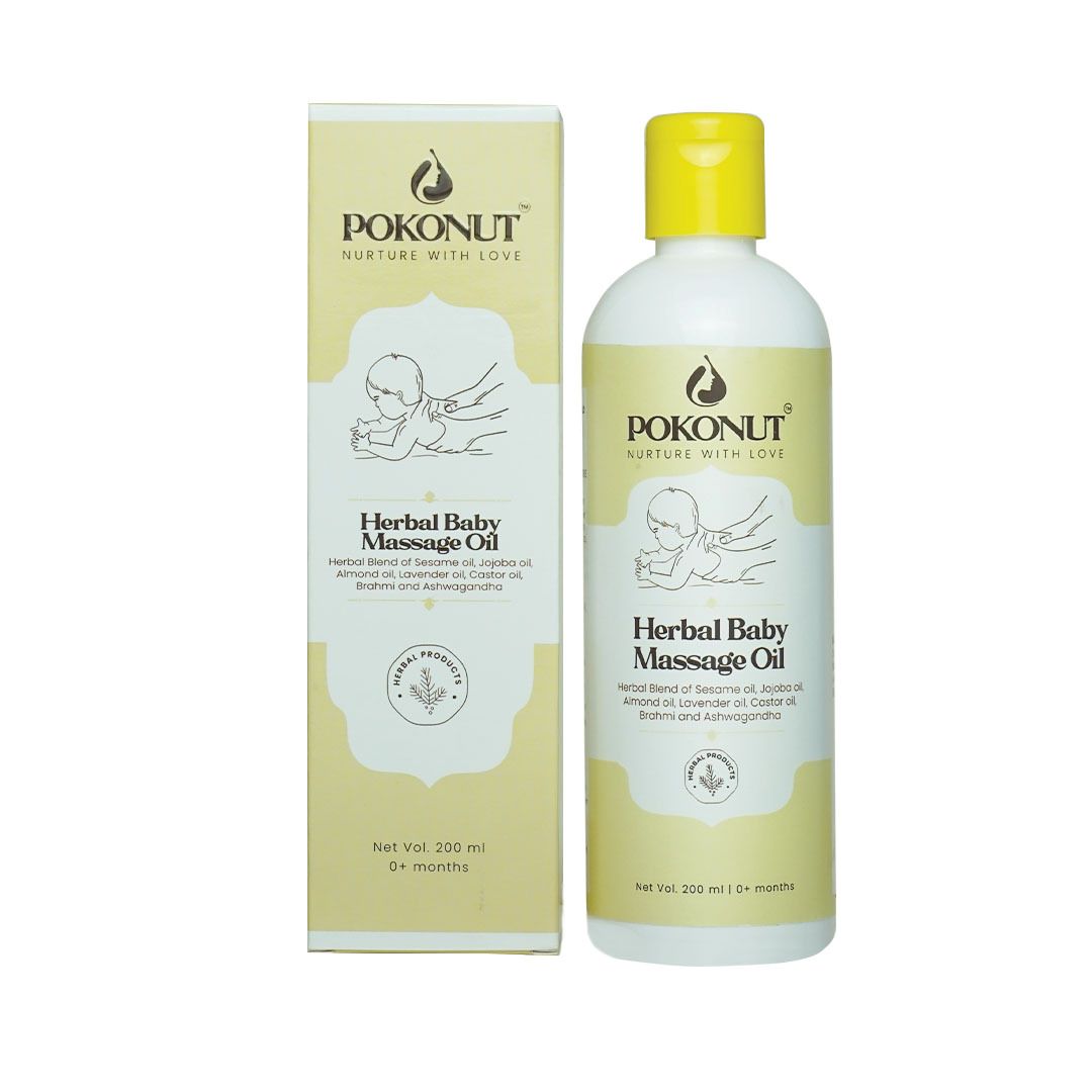 Herbal Baby Massage Oil-100ml - Pokonut