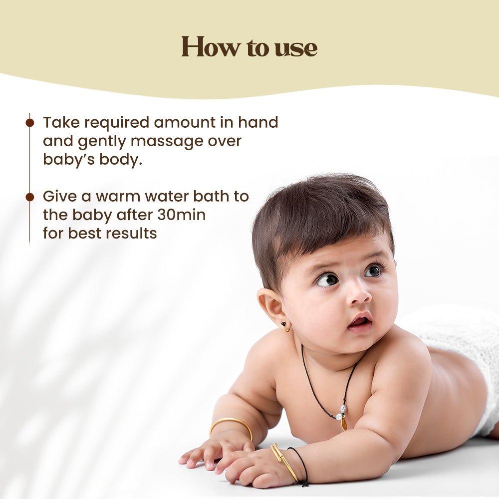Herbal Baby Massage Oil-200ml - Pokonut